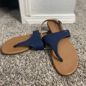 Cute navy sandals